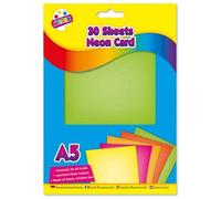 Tallon 30 Neon A5 Card Sheets Bright Vibrant Colours Easy To Use Versatile Craft Material Product Information Ideal Size