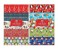 Tallon 32 Sheet Wrap, Assorted Designs, Pack of 1, 30 Count, Multicolor, Paper, 30 inches, Christmas, Gift Wrap