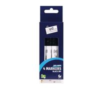 Tallon 4 Pack Black Dry Wipe Board Markers Whiteboard Markers Bullet Tip Design Bold Black Ink Non Toxic Formula Easy To Use Set