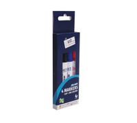 Tallon 4 Pack Dry Wipe Markers Marker Set Bullet Tip Design Assorted Colours Non Toxic Formula Four Whiteboard In Smooth