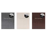 Tallon 6" x 4" Photo Album - 100 Slip in Pockets Grey, Cream, Brown Wedding Holiday Memories Picture Book - Surprise Me