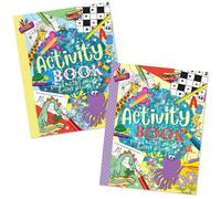 Tallon A4 Superior Activity Book Fun Puzzle Activities Thick Quality Paper A4 Large Format Perfect Travel Companion Assorted Designs