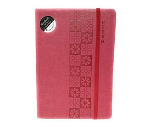 Tallon A5 Easynote Red Flowers Soft Touch Notebook