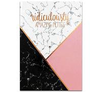 Tallon A5 Rose Gold Design Lined Notebook - Assorted