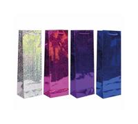 Tallon Assorted Holographic Bottle Bags (Pack Of 12) (One Size) (Red/Silver/Gold/Purple)