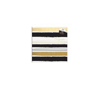 Tallon Black & Gold Stripes 6x4 Photo Album Memo Slip in Holds 200 Photos