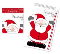 Tallon Christmas 30x20 inch PVC Sack (Pack of 3), 9934