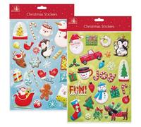 Tallon Christmas Bubble Stickers Approx 25 Stickers Assorted Designs Raised Bubble Style Easy To Apply Perfect For Crafts Plenty