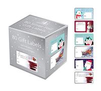 Tallon Adhesive Labels Christmas Collection Silver Foil Pack of 80