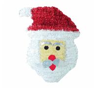 Tallon Christmas Tinsel Wall Plaque Decorations 6 Designs (LARGE SANTA FACE)
