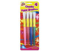 Tallon Chunky Paint Brushes (Set of 4)