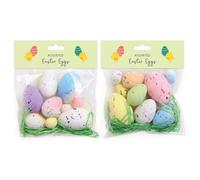 Tallon Decorative Mixed Sized Easter Eggs Assorted Easter Egg Pack Mixed Size Decorations Colourful Easter Decor Great For Egg Hunts Easy