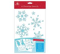 Tallon Festive Wonderland Christmas Xmas Stencils - Pack of 6