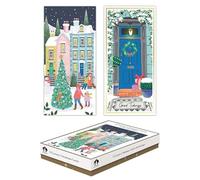 Tallon Festive Wonderland XCA0220 Luxury Slim Christmas Xmas Cards, Box of 12, Contemporary