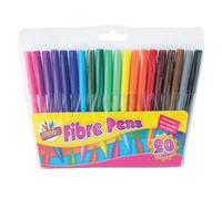 Tallon Fibre Tip Pen - Assorted (Pack of 20)