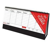 Tallon International 2019 Red and Black Desktop Flip Calendar