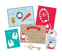 Tallon International Christmas Eve Pack - Santa Placemat, Santa Key, Footprint Stencil/Snow Plus More