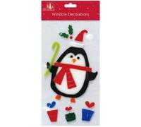 Tallon International Christmas Gel Window Sticker - Christmas Gel Clings Decoration (Penguin (22007))