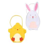 Tallon International Easter Baskets, Buckets, Accessories - Felt Chick Bag - Purple, 17x10