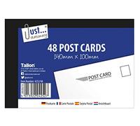 Tallon Postcards Just Stationery – White/Black 140x100 mm – Pack of 48