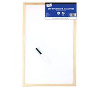 Tallon Just Stationery 400x600mm Pine Frame Dry Wipe Board, 4293