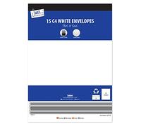 Tallon Just Stationery C4 Peel & Seal Envelopes - White (Pack of 15)