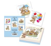Tallon Just to Say Hand Made Lux Teddy Birthday Card (Box of 5), 4196