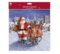 Tallon Large Christmas Advent Calendar - Santa Design with Postal Envelope - 2 Assorted Designs, 1 Sent at Random - Traditional DIY Advent Calendar