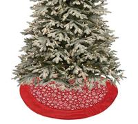 Tallon Metallic Snowflake Christmas Tree Skirt Reversible Design Perfect Tree Base Cover Ideal For Home Decor Easy To Use Two