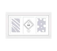 Tallon Photo Frames - White 3 Apperture - 4''x 6''