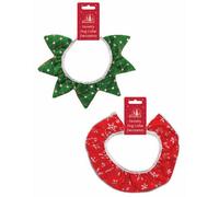 Tallon Plush Dog Christmas Neck Ruff Festive Pet Accessory Assorted Designs Soft Plush Material One Size Fit Perfect For Christmas Adds
