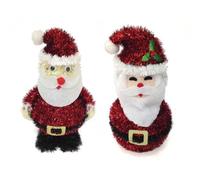 Tallon Single Large Santa Christmas Tinsel Decoration Single