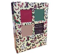 Tallon Slip In Designer Photo Albums Hold 100 5" x 7" Photos Memory Keepsake Travel (Butterflies)