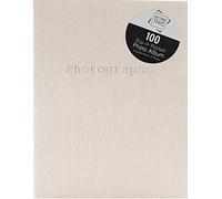 Tallon Snake Skin 6x4 Photo Album Memo Slip in Holds 100 Photos (Cream)