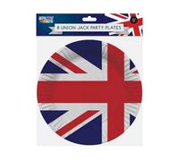 Tallon Union Jack Disposable Plates (Pack Of 8) Red/blue/white (One Size)