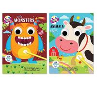 Tallon Wobbly Eyes Colouring Book Colouring And Activity Book Portable Handle Design Encourages Creativity Assorted Designs Fun