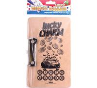 Tallon Wooden Lucky Charm Bingo Board Secure Side Clips Assorted Fun Designs Perfect For Bingo Lovers Versatile Use Easy To Use Holds