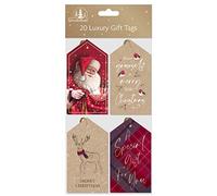 Tallon XA0127 Luxury Christmas Xmas Gift Tags, Traditional - Pack of 20