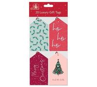 Tallon XA0182 Festive Wonderland Luxury Christmas Tags, Contemporary - Pack of 20