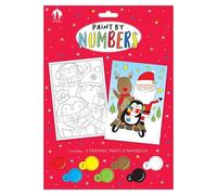 Tallon XK0049 Christmas Childrens Kids Activity Xmas Paint by Numbers Set
