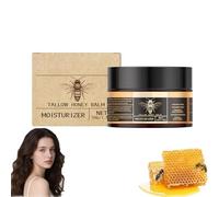Tallow and Honey Balm, Beef Tallow Body Skin Care Face Cream, 100% Grass-Fed Beef Tallow For Face & Body, Natural Honey & Beeswax Moisturizer, Hydration And Nourishment For All Skin Types (1PC)