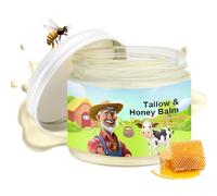 Tallow and Honey Balm,Beef Tallow Skin Care, Beef Tallow for Skin with Grass-Fed Beef Tallow & Raw Wild Honey for Smooth, Hydrated Skin,Natural Formula,for Face, Body, 60g