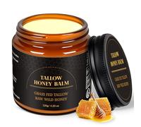 Tallow and Honey Balm, Beef Tallow Skin Care Face Cream, Natural Tallow Moisturiser for Deep Hydration, Dry Skin Face & Body, 120g / 4.23oz