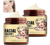 Tallow And Honey Balm, Beef Tallow Skin Care, Hydrating Face Balm, Tallow Moisturiser Firming Face Cream, Pure Cream Tallow Honey Cream For Moisturizing Dry Skin (2)