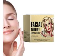 Tallow and Honey Balm | Beef Tallow Skin Care | Organic Beef Tallow Face Moisturizer for Cracked Dry Skin | Grass Fed Raw Wild Honey Balm for Men and Women, 120g