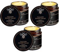 Tallow and Honey Balm, Grass-Fed Beef Tallow Balm, Moisturising Skin (3PCS)