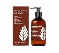 Tallow and Honey Body Wash, Grass Fed Beef Tallow Soap, Rough and Bumpy Skin Bodys Washs, Exfoliating Body Wash, Hydrating & Nourishing for All Skin Types (1)