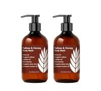 Tallow and Honey Body Wash, Grass Fed Beef Tallow Soap, Rough and Bumpy Skin Bodys Washs, Exfoliating Body Wash, Hydrating & Nourishing for All Skin Types (2)