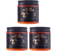 Tallow Balm Grass-Fed Beef Tallow Moisturizer, Multi-Purpose Care For Face And Body, Non-Irritating Moisturising Cream For Dry Skin, Deep Hydration & Nourishment for All Skin Types (3pcs)