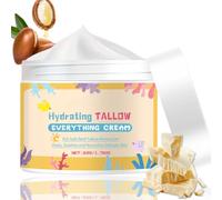 Tallow Balm, Organic Grass-fed Beef Tallow Cream for Skin, Nourishing Shea Butter& Beef Tallow Moisturizer, All-Natural Body Lotion for Sensitive Skin,Unscented,Hypoallergenic, 50G